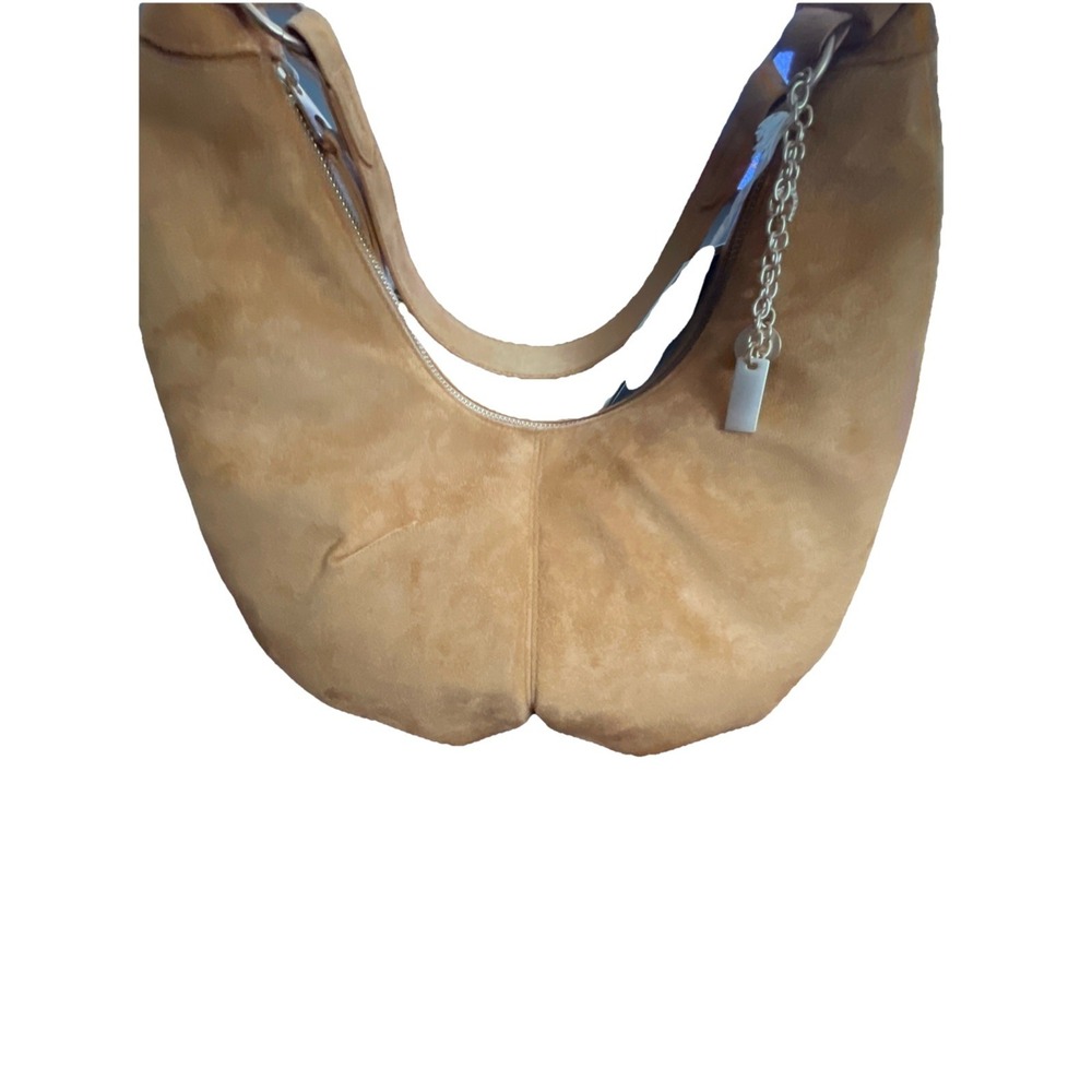 Oversized Crescent Shoulder Bag - Universal Thread First Suede Camel Color Boho - Picture 11 of 11